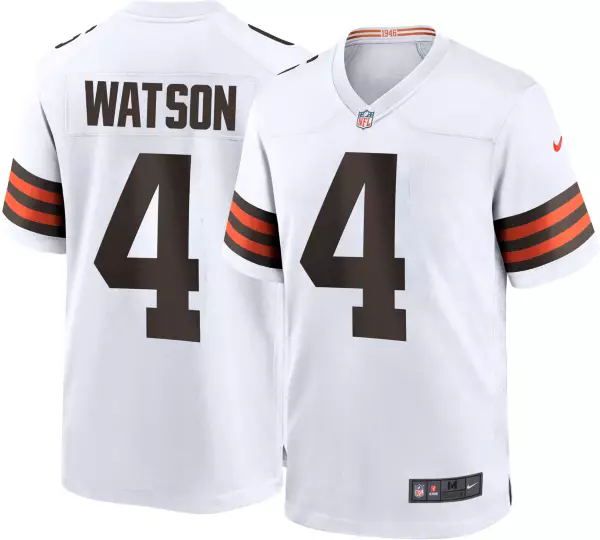 Men Cleveland Browns #4 Deshaun Watson White 2022 Nike Game NFL Jersey->cleveland browns->NFL Jersey
